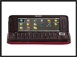 Menu, Czarna, Nokia E90, Czerwona